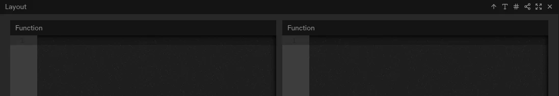 Notebook sections arranged side by side in columns using a layout section